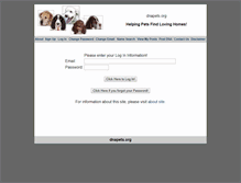 Tablet Screenshot of dnapets.org